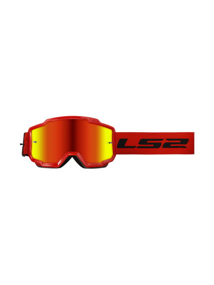 LS2 CHARGER GOGGLE RED WITH IRIDIUM VISOR 2 LS2 CHARGER GOGGLE RED WITH IRIDIUM VISOR 2