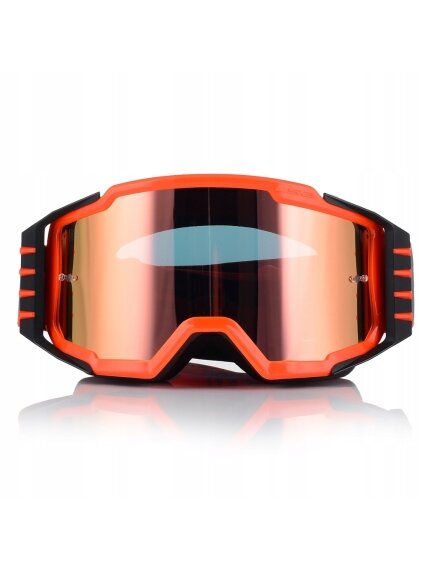 LS2 CHARGER PRO GOGGLE H-V ORANGE WITH IRIDIUM VISOR 3 LS2 CHARGER PRO GOGGLE H-V ORANGE WITH IRIDIUM VISOR 3