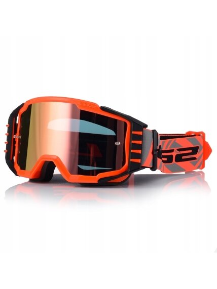 LS2 CHARGER PRO GOGGLE H-V ORANGE WITH IRIDIUM VISOR 5 LS2 CHARGER PRO GOGGLE H-V ORANGE WITH IRIDIUM VISOR 5
