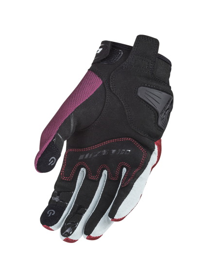 LS2 DART 2 LADY GLOVES BLACK RED GREY 1 LS2 DART 2 LADY GLOVES BLACK RED GREY 1