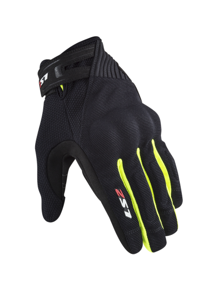 LS2 DART 2 MAN GLOVES BLACK H-V YELLOW LS2 DART 2 MAN GLOVES BLACK H-V YELLOW