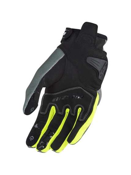 LS2 DART 2 MAN GLOVES GREY H-V YELLOW 1 LS2 DART 2 MAN GLOVES GREY H-V YELLOW 1
