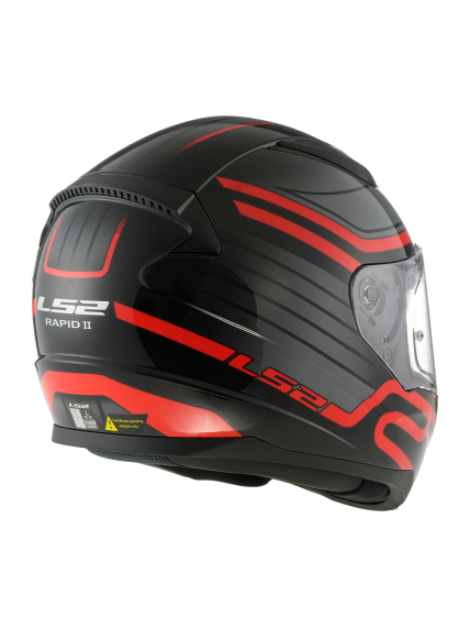 LS2 FF353 RAPID II CIRCUIT BLACK RED-06 2 LS2 FF353 RAPID II CIRCUIT BLACK RED-06 2