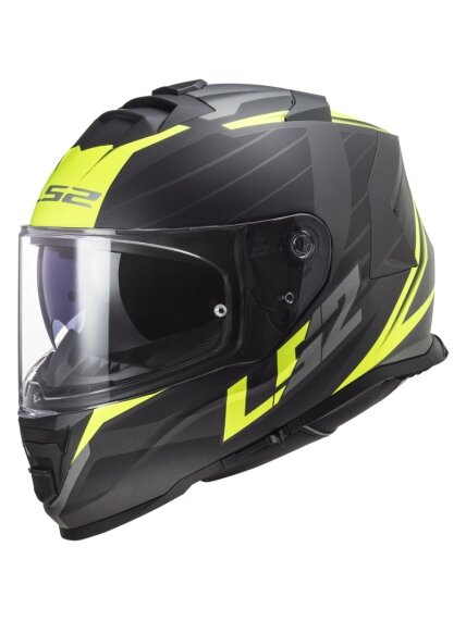 LS2 FF800 STORM NERVE MATT BLACK H-V YELLOW LS2 FF800 STORM NERVE MATT BLACK H-V YELLOW