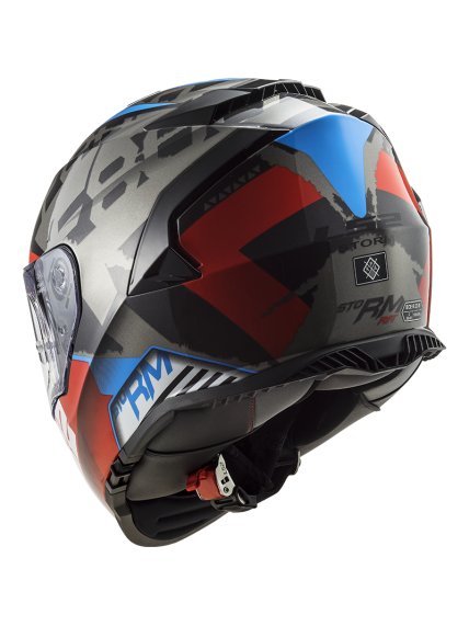 LS2 FF800 Storm SPRINTER Black Red Titanium 2