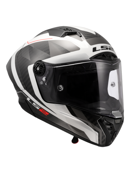 LS2 FF805 THUNDER GP AERO RAUTE WHITE GREY-06 7