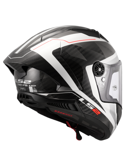 LS2 FF805 THUNDER GP AERO RAUTE WHITE GREY-06 5 LS2 FF805 THUNDER GP AERO RAUTE WHITE GREY-06 5