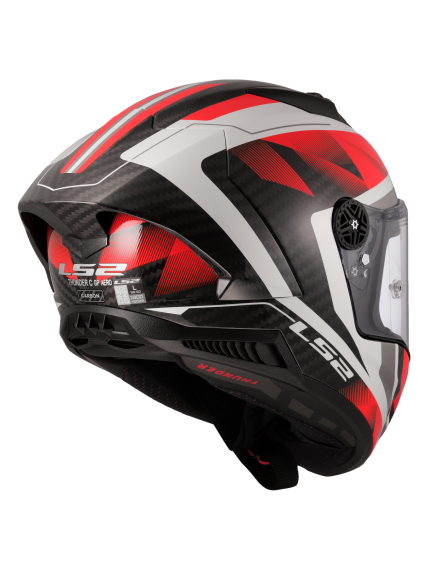 LS2 FF805 THUNDER GP AERO RAUTE WHITE RED-06 6