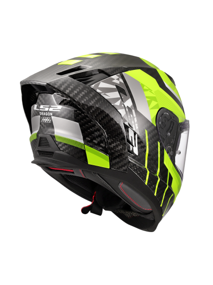 LS2 FF807 DRAGON TRAX H-VIS YELLOW 5