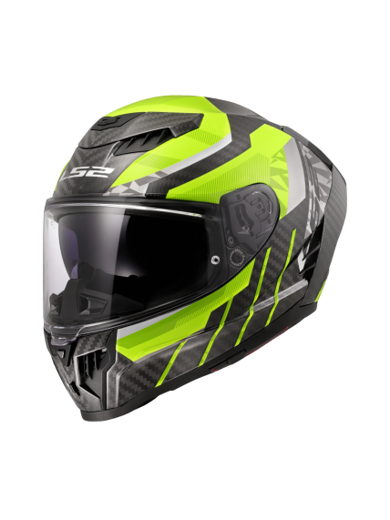 LS2 FF807 DRAGON TRAX H-VIS YELLOW 2