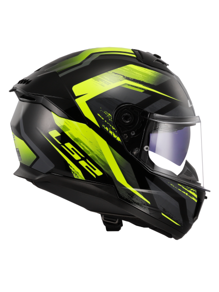 LS2 FF808 STREAM II FURY BLACK H-V YELLOW-06 5 LS2 FF808 STREAM II FURY BLACK H-V YELLOW-06 5
