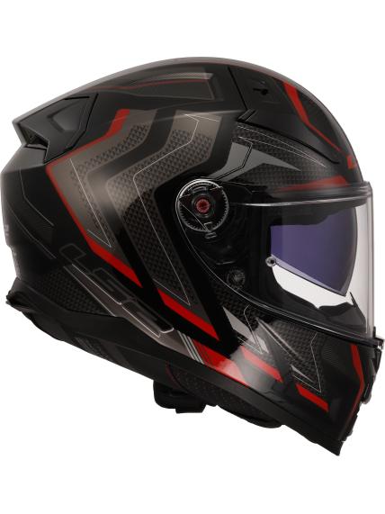 LS2 FF811 VECTOR II ALIZER BLACK RED-06 7 LS2 FF811 VECTOR II ALIZER BLACK RED-06 7