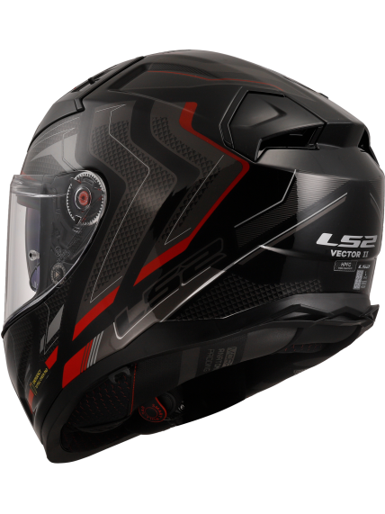 LS2 FF811 VECTOR II ALIZER BLACK RED-06 3 LS2 FF811 VECTOR II ALIZER BLACK RED-06 3