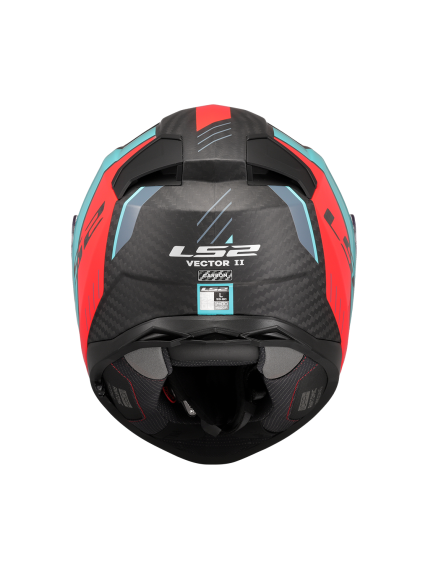 LS2 FF811 VECTOR II C GRID RED CYAN-06 7