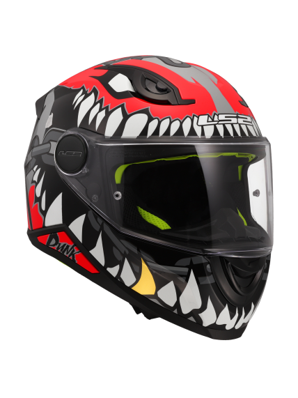 LS2 FF812 KID PUNK GREY RED S 2