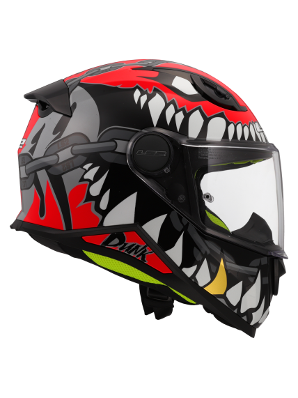 LS2 FF812 KID PUNK GREY RED S 4
