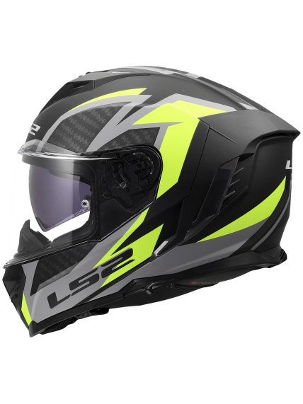 LS2 FF818 STORM III DYNAMO BLACK H-V YELLOW 2 LS2 FF818 STORM III DYNAMO BLACK H-V YELLOW 2