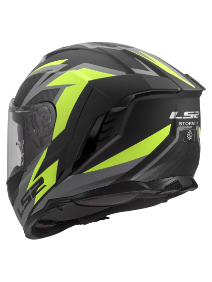 LS2 FF818 STORM III DYNAMO BLACK H-V YELLOW 4 LS2 FF818 STORM III DYNAMO BLACK H-V YELLOW 4