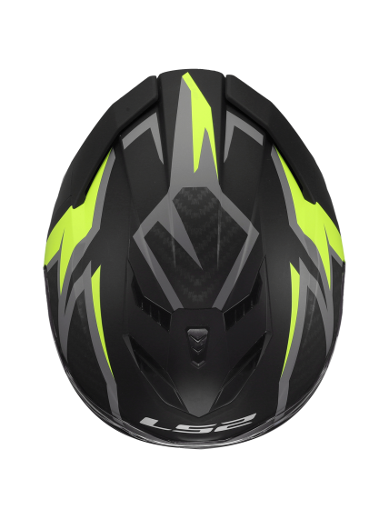 LS2 FF818 STORM III DYNAMO BLACK H-V YELLOW 5 LS2 FF818 STORM III DYNAMO BLACK H-V YELLOW 5