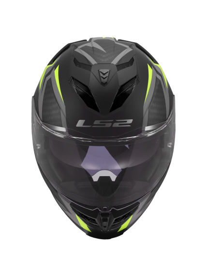 LS2 FF818 STORM III DYNAMO BLACK H-V YELLOW 6 LS2 FF818 STORM III DYNAMO BLACK H-V YELLOW 6