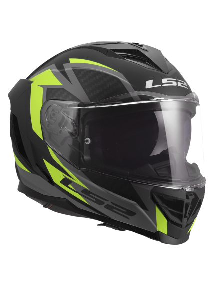 LS2 FF818 STORM III DYNAMO BLACK H-V YELLOW 8 LS2 FF818 STORM III DYNAMO BLACK H-V YELLOW 8