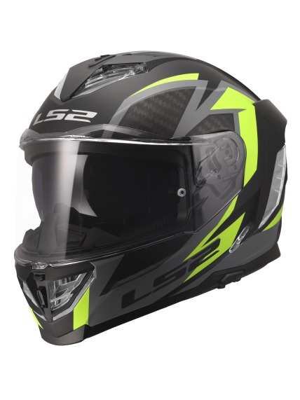 LS2 FF818 STORM III DYNAMO BLACK H-V YELLOW LS2 FF818 STORM III DYNAMO BLACK H-V YELLOW