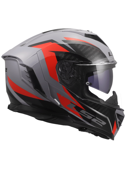 LS2 FF818 STORM III DYNAMO GREY RED 2 LS2 FF818 STORM III DYNAMO GREY RED 2