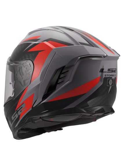 LS2 FF818 STORM III DYNAMO GREY RED 3 LS2 FF818 STORM III DYNAMO GREY RED 3