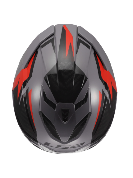 LS2 FF818 STORM III DYNAMO GREY RED 4 LS2 FF818 STORM III DYNAMO GREY RED 4