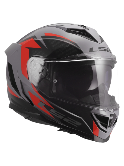 LS2 FF818 STORM III DYNAMO GREY RED 8 LS2 FF818 STORM III DYNAMO GREY RED 8