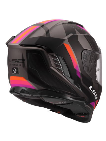 LS2 FF818 STORM III SPORTY GREY PURPLE 6