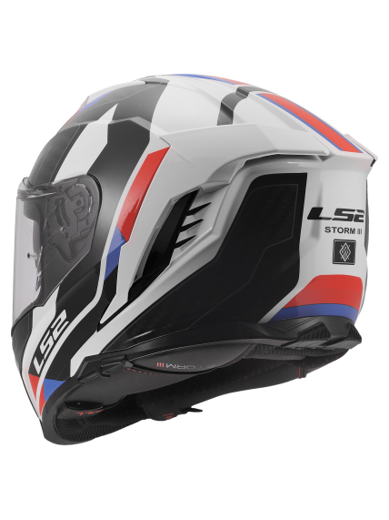 LS2 FF818 STORM III SPORTY WHITE BLUE RED 8 LS2 FF818 STORM III SPORTY WHITE BLUE RED 8