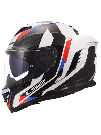 LS2 FF818 STORM III SPORTY WHITE BLUE RED 9 LS2 FF818 STORM III SPORTY WHITE BLUE RED 9