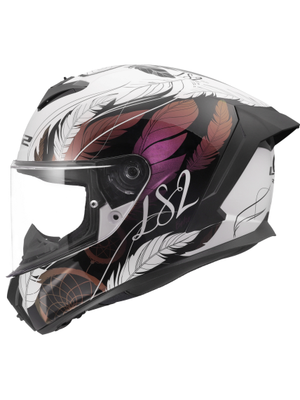 LS2 FF820 RAPID III BOHO WHITE BLACK PINK 10 LS2 FF820 RAPID III BOHO WHITE BLACK PINK 10