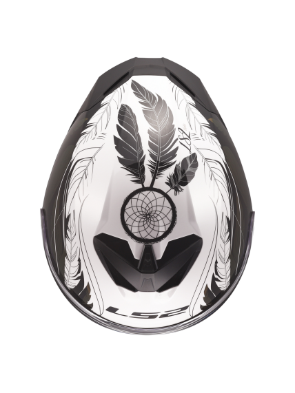 LS2 FF820 RAPID III BOHO WHITE BLACK PINK 2