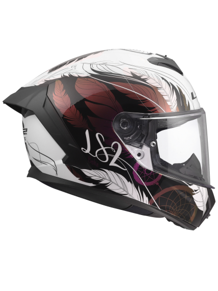 LS2 FF820 RAPID III BOHO WHITE BLACK PINK 4