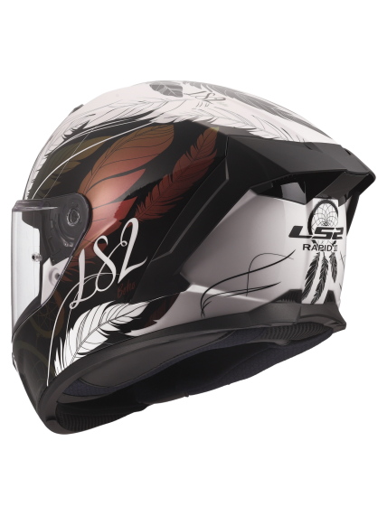 LS2 FF820 RAPID III BOHO WHITE BLACK PINK 7