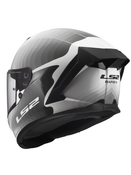 LS2 FF820 RAPID III FLOW WHITE GREY 9