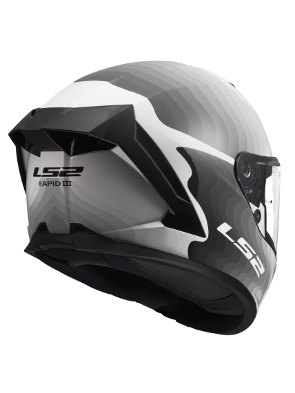 LS2 FF820 RAPID III FLOW WHITE GREY 4