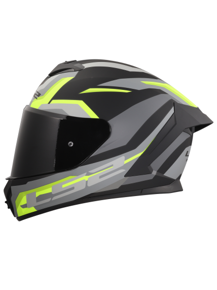 LS2 FF820 RAPID III HYPER BLACK H-V YELLOW 2