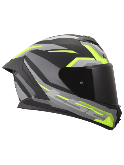 LS2 FF820 RAPID III HYPER BLACK H-V YELLOW 3 LS2 FF820 RAPID III HYPER BLACK H-V YELLOW 3