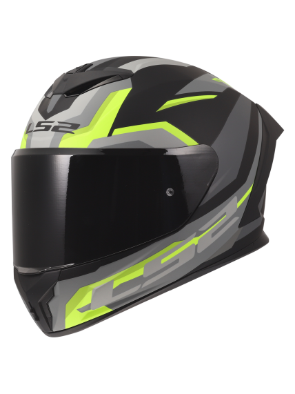LS2 FF820 RAPID III HYPER BLACK H-V YELLOW 4 LS2 FF820 RAPID III HYPER BLACK H-V YELLOW 4