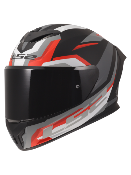 LS2 FF820 RAPID III HYPER BLACK RED 5