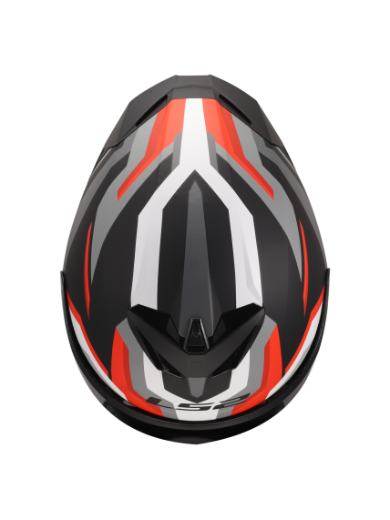 LS2 FF820 RAPID III HYPER BLACK RED 6