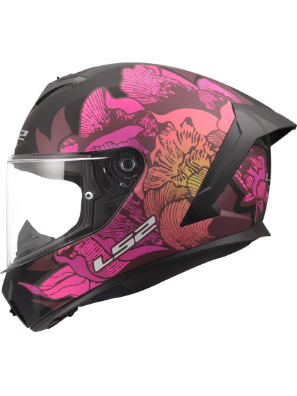 LS2 FF820 RAPID III POPPIES II BLACK PINK LS2 FF820 RAPID III POPPIES II BLACK PINK