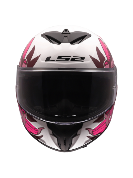LS2 FF820 RAPID III POPPIES II WHITE PINK 8 LS2 FF820 RAPID III POPPIES II WHITE PINK 8