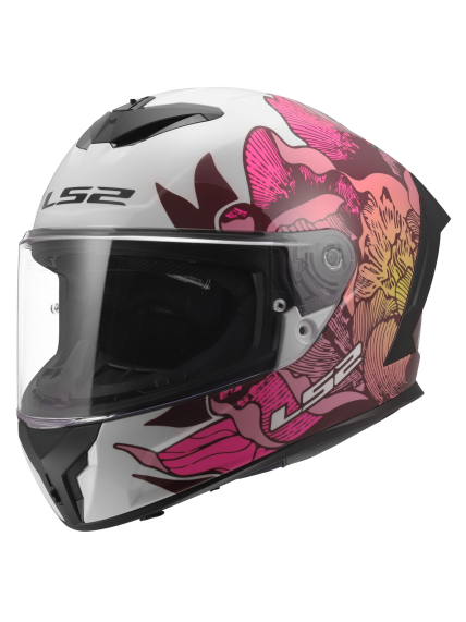 LS2 FF820 RAPID III POPPIES II WHITE PINK LS2 FF820 RAPID III POPPIES II WHITE PINK