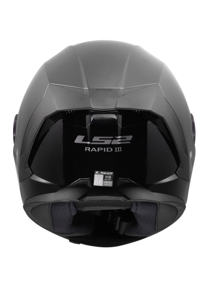 LS2 FF820 RAPID III SOLID GLOSS BLACK 7