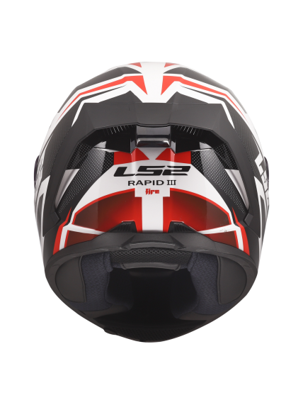 LS2 FF820 RAPID III XTREM WHITE BLACK RED 5