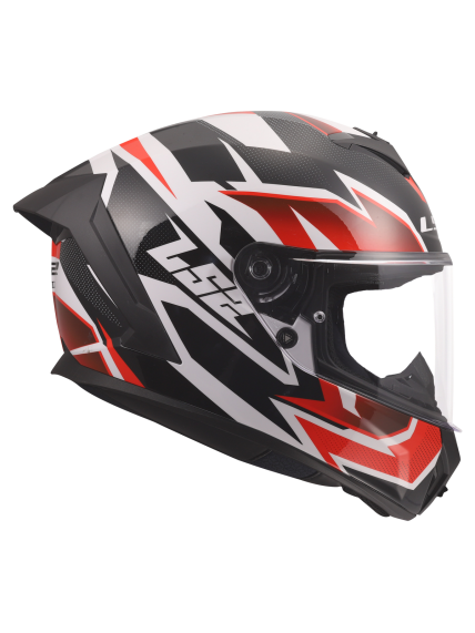 LS2 FF820 RAPID III XTREM WHITE BLACK RED 6
